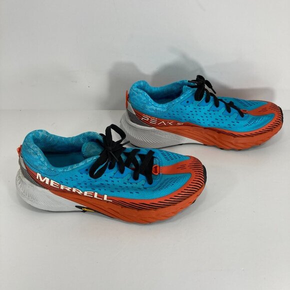 Merrell Agility Peak 5 Vibram Trail Trekking Running Shoes Women’s Size 8.5 Blue - Picture 4 of 13
